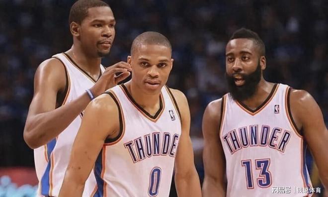 雷霆三少薪资对比：杜兰特领跑，哈登逆袭成传